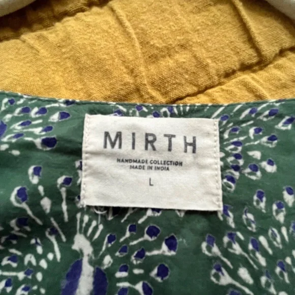 Mirth Belem Top in Green Peacock, size L - Picture 3 of 4